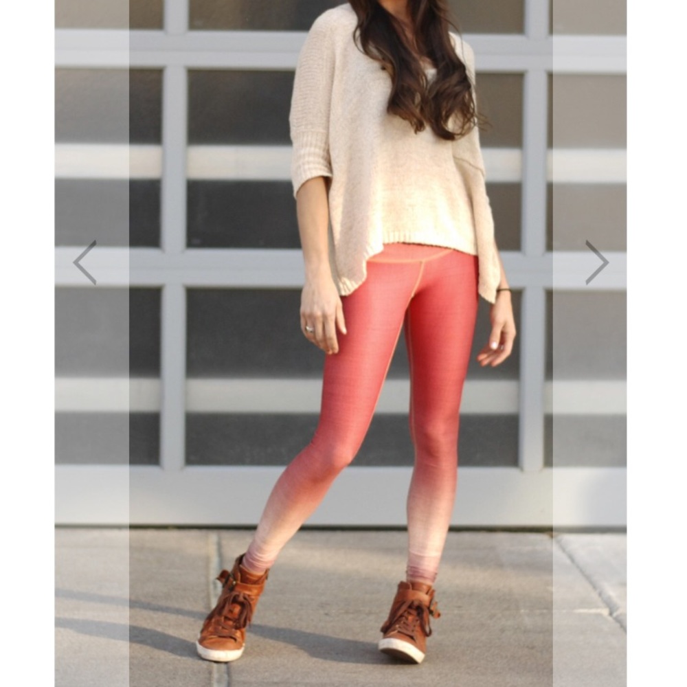 Niyama Sol dip dye leggings Coral Reef pink XS